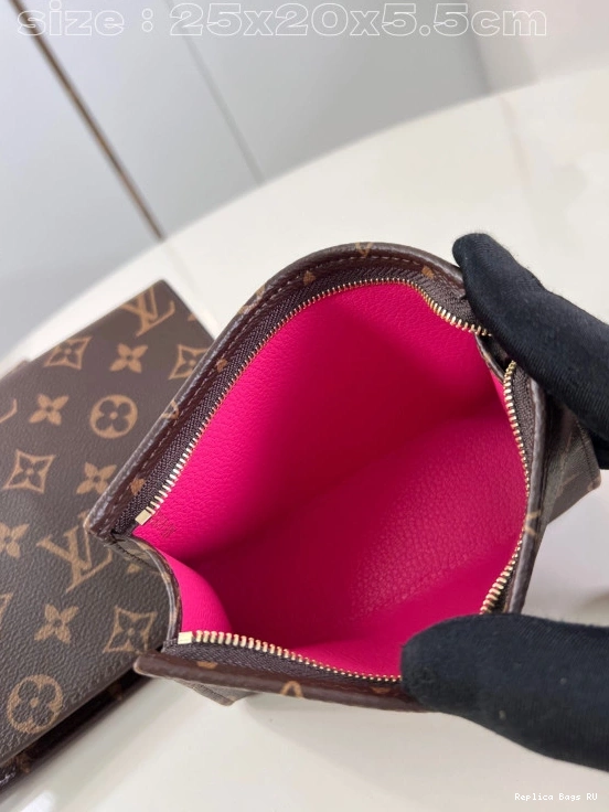 Cheap LOUIS Trio Pouch-25*20*5.5cm VUITTON Toilet 0818